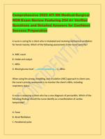 Comprehensive 2025 ATI RN Medical-Surgical NGN Exam Review Featuring 254 A+ Verified Questions and Detailed