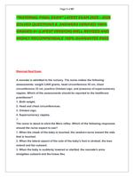 MATERNAL FINAL EXAM LATEST EXAM 2025  2026   SOLVED QUESTIONS &  ANSWERS VERIFIED 100%  GRADED A+ (LATEST VERSION)