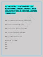 NJ CATEGORY 13 INTEGRATED PEST MANAGEMENT (IPM) EXAM PRE