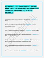 PHTLS POST TEST EXAM | NEWEST ACTUAL EXAM PREP | 150 QUESTIONS WI