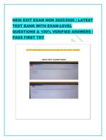 HESI EXIT EXAM NGN 2025/2026 | LATEST TEST BANK WITH EXAM-LEVEL QUEST