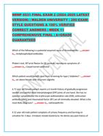 NRNP 6531 FINAL EXAM 2 (20242025 LATEST VERSION) | WALDEN UNIVERSITY