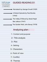 Guided reading text 1 analysis 