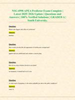 NSG 6998 APEA Predictor Exam Complete Questions and Answers 2025/ 2026