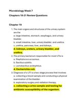 Chapter Review/Study Guide chapters 19-21 Microbiology