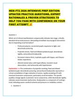 HESI PT2 2026 INTENSIVE PREP EDITION: UPDATED PRACTICE QUES