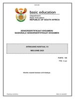 Afrikaans HT P3 May-June 2025 and Memo pdf /practice paper/grade 12