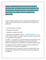 NCLEX COMPREHENSIVE STUDY QUESTIONS &  RATIONALES: ULTIMATE HIGH-YIEL