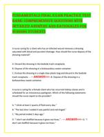 Fundamentals Final Exam Practice Test Bank: Comprehensive Ques
