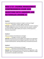 WGU C721 CHANGE MANAGEMENT COMPREHENSIVE EXAM 2026 QUESTIONS WITH AN