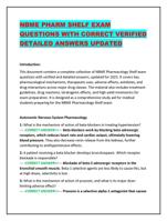 NBME PHARMACOLOGY EXAM  NEWEST (2025 VERSION) ACTUAL EXAM