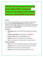 ATI RN Pharmacology Proctored Exam 20252026 | Complete Practi