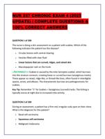 NUR 257 CHRONIC EXAM 4 (2025 UPDATE) | COMPLETE QUESTIO