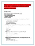 CDCA Local Anesthesia Certification Evaluation Exam 2026  Com