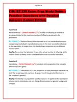 CSU BZ 220 Exam Prep Study Guide  Practice Questions with D