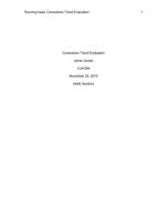 CJA 394 Week 4 Corrections Trends