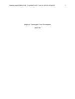 HRM 300 Training & Career Development Paper