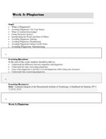week 3: plagiarism  top of form bottom of form t