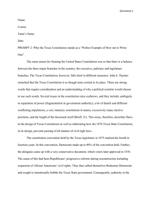 Why the Texas Constitution stands as a Perfect Example