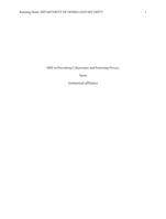 HSM 497 Assignment DHS in Preventing Cybercrimes and Protecting Privacy