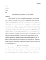 Hamlet Essay  Faith and Power In The Lost Generation