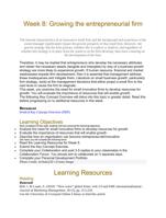 week 8:growing the entrepreneurial firm the inte