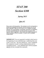 stat 200 section 6 3 8 8  spring 201 5 ` quiz