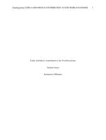 Research Paper: China and Indias Contribution to the World Economy