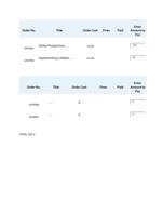 order no. title order cost fines paid enter amount