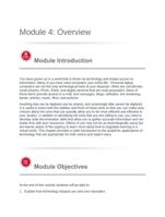 module 4: overview  module introduction you have