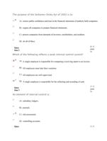 the purpose of the sarbanes-oxley act of 2002 is t