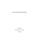 presidents role in domestic policy-making stude