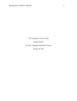 MT3500 -Assignment:CurrentTrends: Managing Information Systems