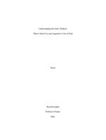 Understanding the Early Thinkers:  Platos Ideal City and Augustines City of God