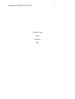 Discuss at least two ways your understanding of Christian values