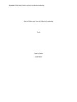 role of ethics and trust in effective leadership