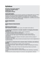 syllabus managing information systems  id: mt350