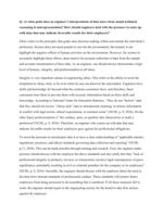 At what point does an engineers interpretation of data move from sound technical reasoning to misrepresentation?