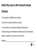 hello! my  is mrs hannah amaka chinedu im looki