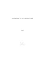 legal authority of the purchasing officer  s  2