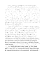 2.How do the messages in advertising undermine social change? Be specific.