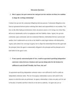 How is agency law part contract law and part tort law and how do these two