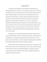 Truth in Research/Discussion