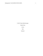 CJA/474  Values Reflection Paper