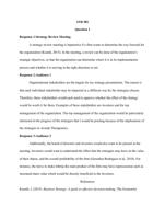 STR/581 week 6 discussion questions