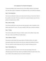 LP01 ASSIGNMENT: New Product Development