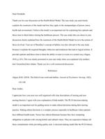 MN 502 unit 5  discussion responds   Nursing theory  and non-nursing  theory