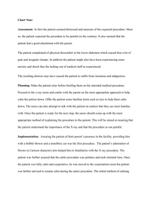 You meet with Jonny, aged 3, for the first time prior to his X-Ray