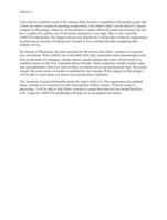 ESSAY 3: Personal Reflection (300 word maximum)