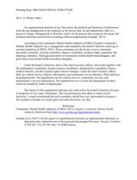 HLT-313 Week 5 Discussion Question 2